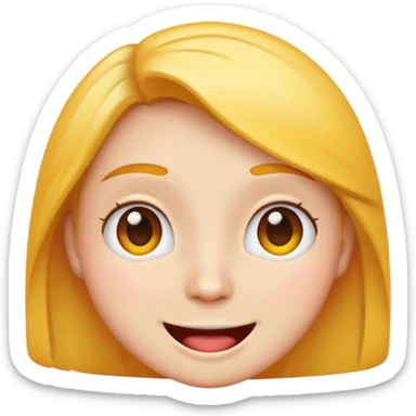 emoji representing 'Amazing', expressive joyful face, vibrant colors sticker