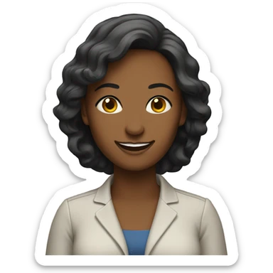 successful woman sticker