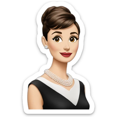audrey hepburn sticker