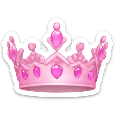 Pink tiara sticker