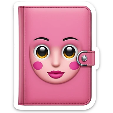 Agenda rosa sticker