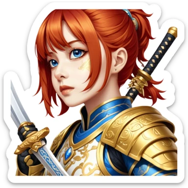 Golden Samurai sticker