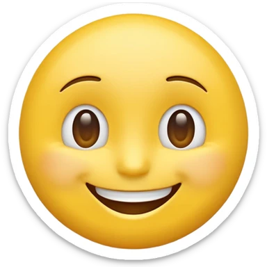 cute emoji style, mobile game emoji,
soft 3D look, smooth gradients,
bold colors, simple shapes,
white outline sticker style,
no realism, no background,
centered, high contrast sticker