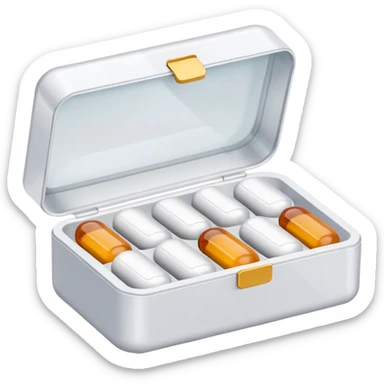 medicine pills in a box sticker