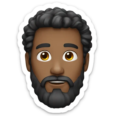 dark hair with beard 30 yeard old boy sticker