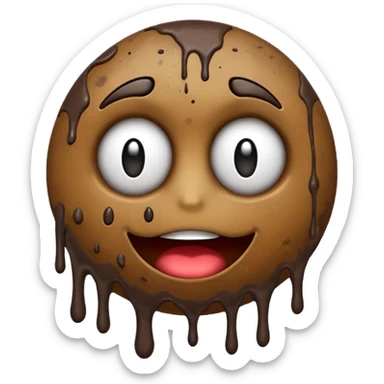 big dirty emoji sticker