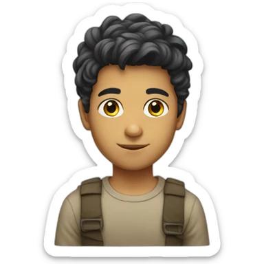 hair persian boy sticker