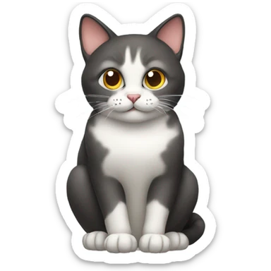 Cat sitting  sticker