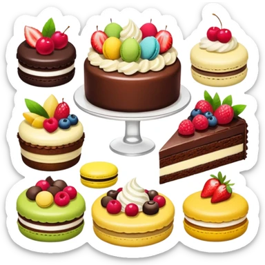 buffet desserts sticker
