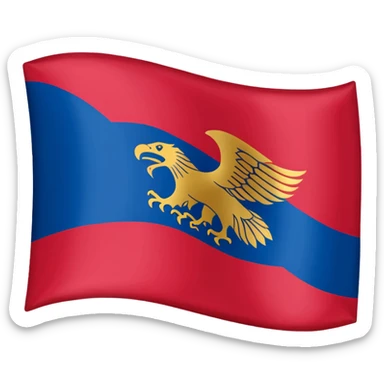 Make me the dardania flag of kosovo as a IOS emoji sticker