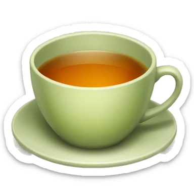 Cup of herbal tea sticker