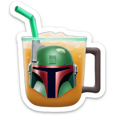 boba tea fett drink boba sticker