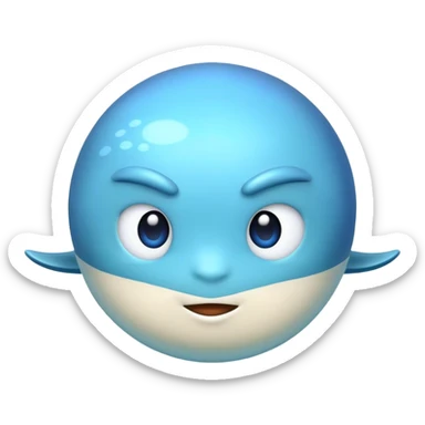 realistic planet neptune with shadows sticker