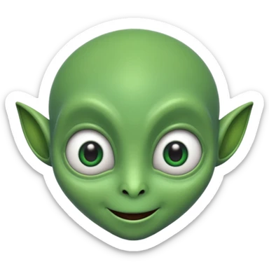 I want you to create an alien just like kaddu from movie koi mil gya sticker