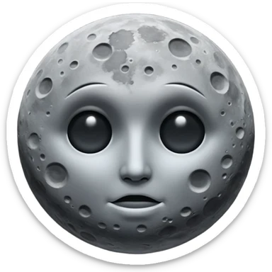 moon dark faceless  sticker