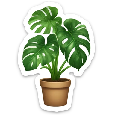 Monstera houseplant  sticker