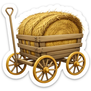 hay cart sticker