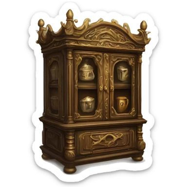 The Vanishing Cabinet:  ornate cabinet magical, allowing for instantaneous travel . One is located in Borgin and Burkes, sticker