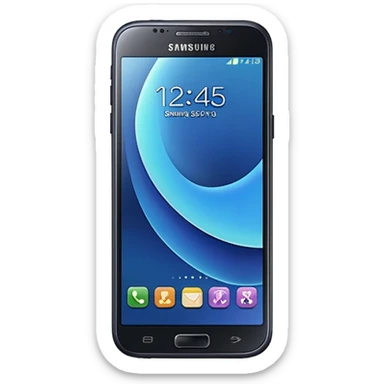 a Samsung phone, no buttons sticker