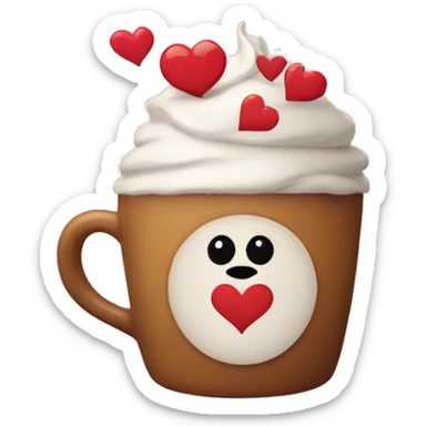Una foca con corazón café  sticker