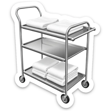 hotel service trolley sticker