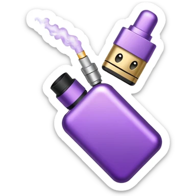 vape paars sticker