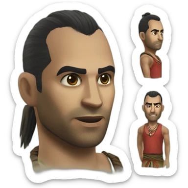 Vaas Far Cry 3 sticker