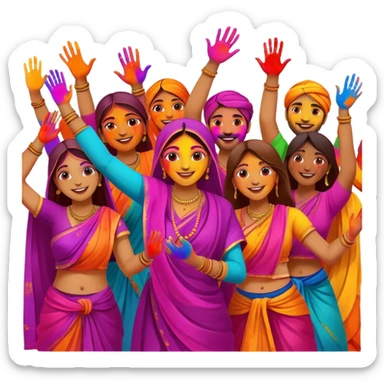 Indian holi festival  sticker