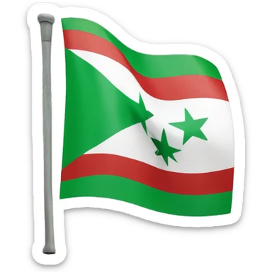 green syrian flag  sticker