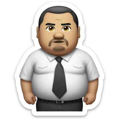 Fat tattod yakuza man sticker