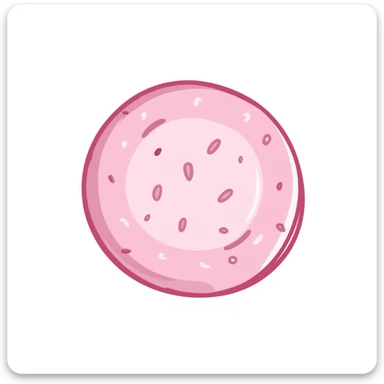 hand-drawn pink circle with sketchy lines sticker