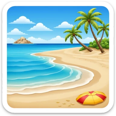 Beach emoji sticker