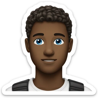 17 year old man blue eyes  sticker