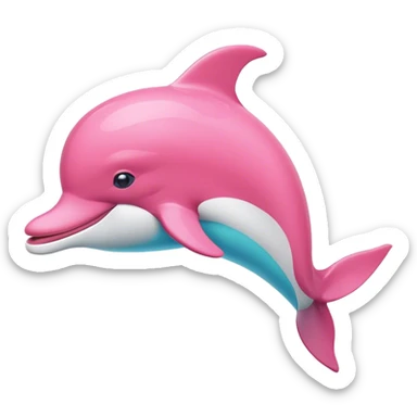 Delfín rosa sticker
