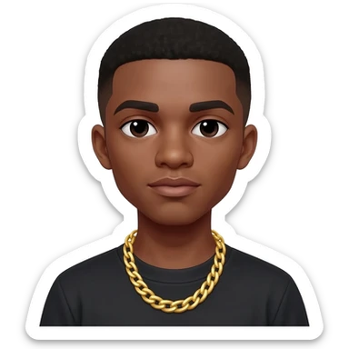 rapper with a chain sticker