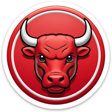 Chicago bulls logo sticker