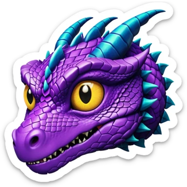 violet dragon eyes sticker