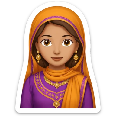 Salwar kameez sticker
