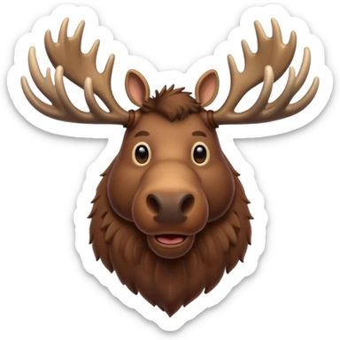 largest of the deer, moose sticker