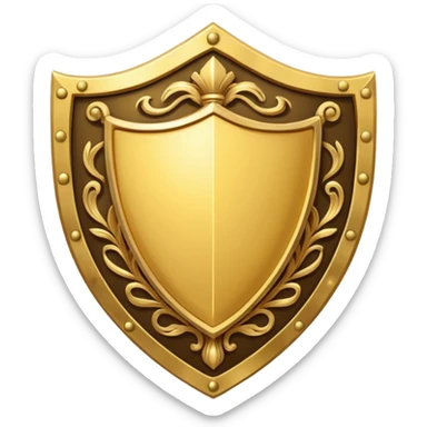 golden chronos shield sticker