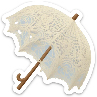 Lace umbrella  sticker