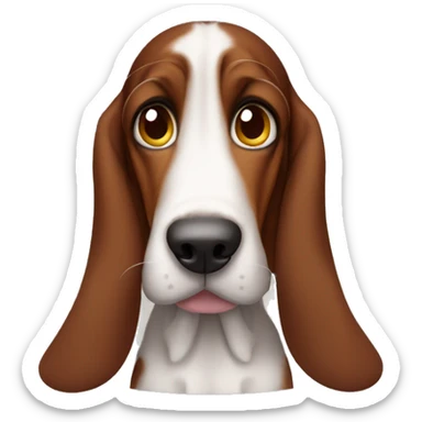 Disney eyed brown basset hound sticker
