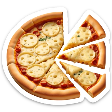 Domino's hand-tossed four cheese pizza with garlic butter crust sticker