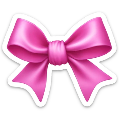 Asthetic Pink bow  sticker