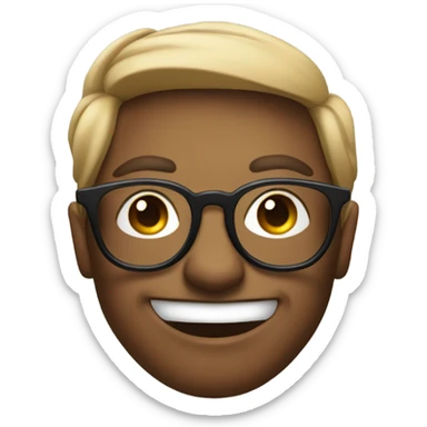 Nerdy  face with septum  sticker