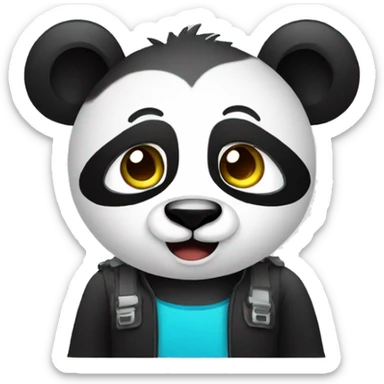 panda video editor sticker