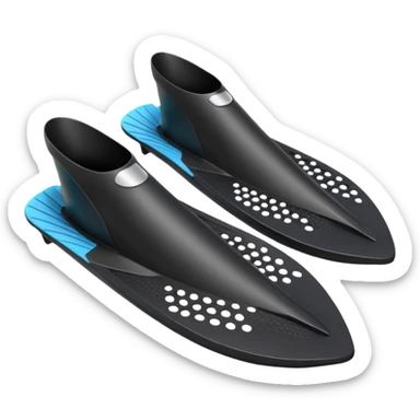diver fullfoot fins sticker