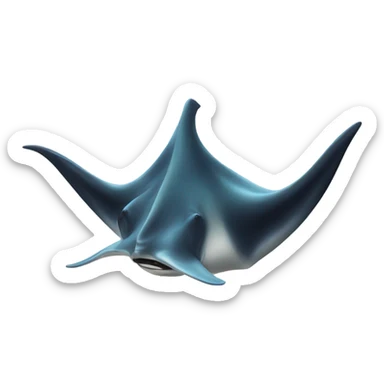 Manta Ray giving a thumbs up sticker