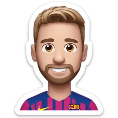 Pink messi sticker