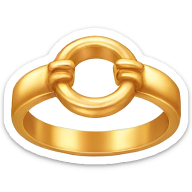 Cute gold ring sticker